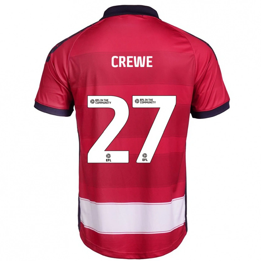 Danxen Niño Camiseta Charlie Crew #27 Rojo Blanco 1ª Equipación 2025/26 La Camisa México