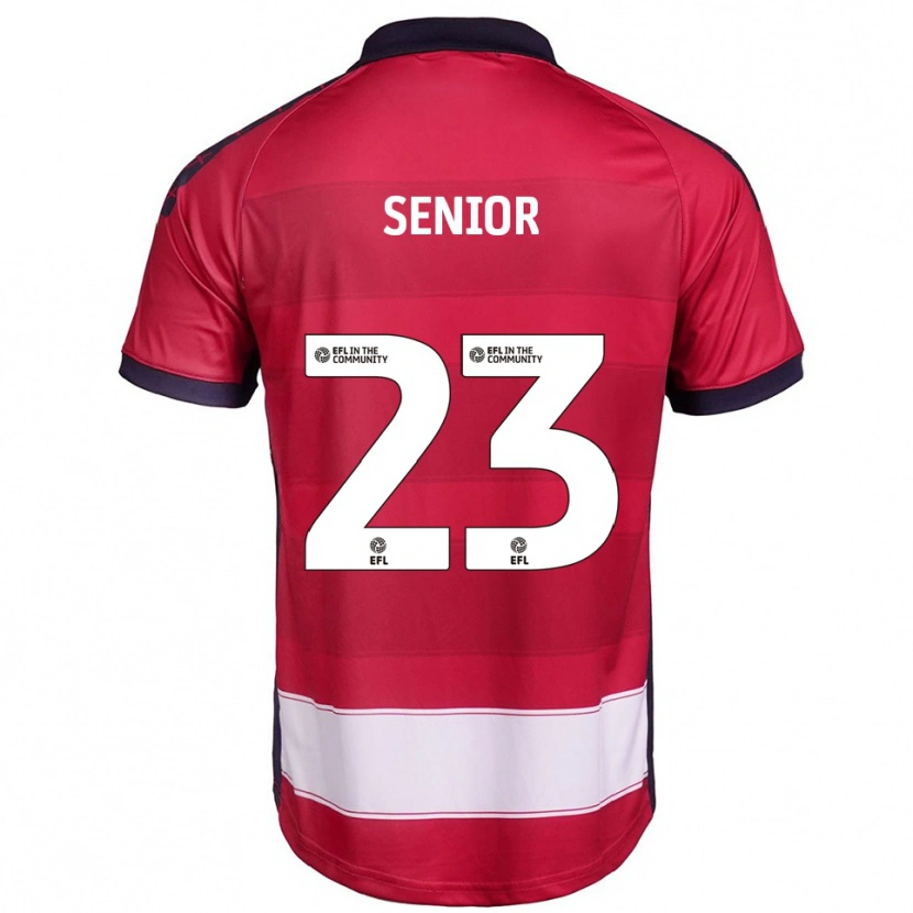 Danxen Niño Camiseta Jack Senior #23 Rojo Blanco 1ª Equipación 2025/26 La Camisa México
