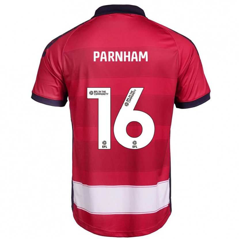 Danxen Niño Camiseta Arianne Parnham #16 Rojo Blanco 1ª Equipación 2025/26 La Camisa México