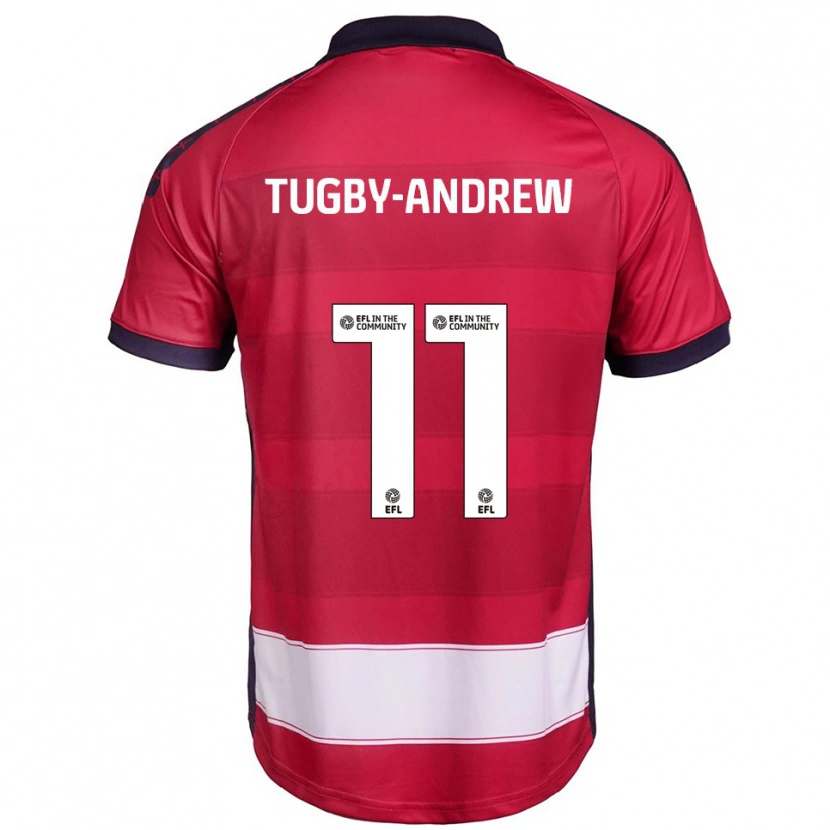 Danxen Niño Camiseta Lindsey Tugby-Andrew #11 Rojo Blanco 1ª Equipación 2025/26 La Camisa México