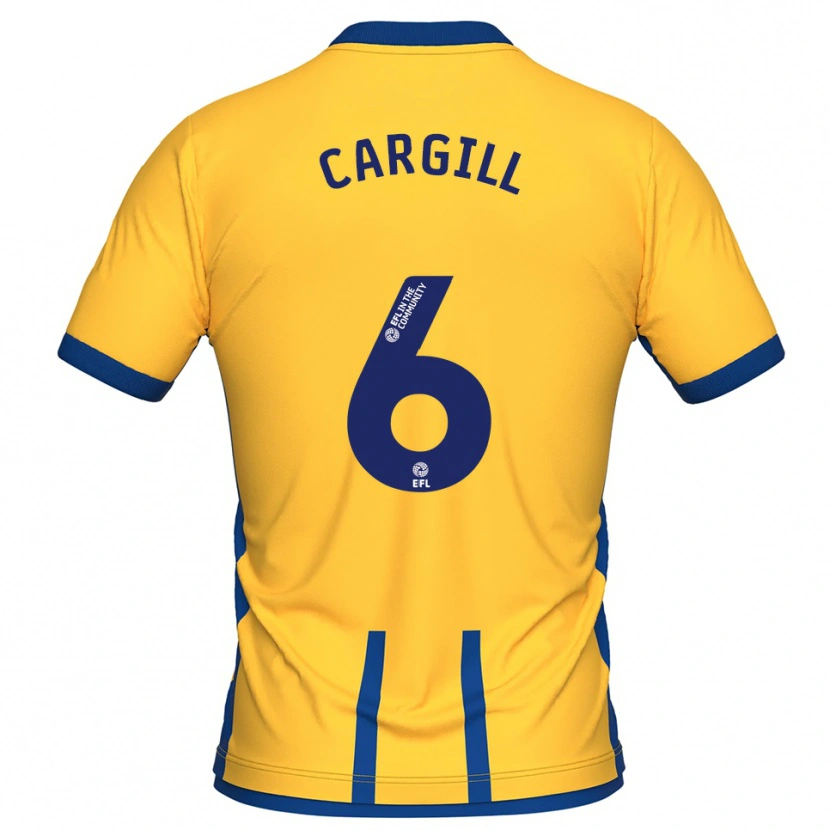 Danxen Niño Camiseta Baily Cargill #6 Amarillo Azul 1ª Equipación 2025/26 La Camisa México