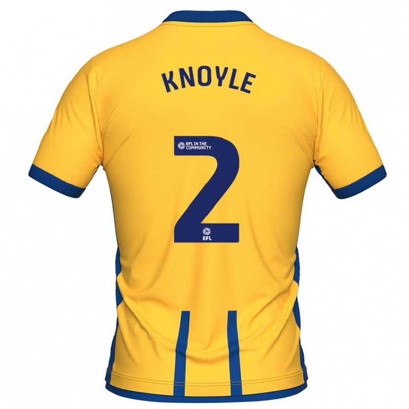 Danxen Niño Camiseta Kyle Knoyle #2 Amarillo Azul 1ª Equipación 2025/26 La Camisa México