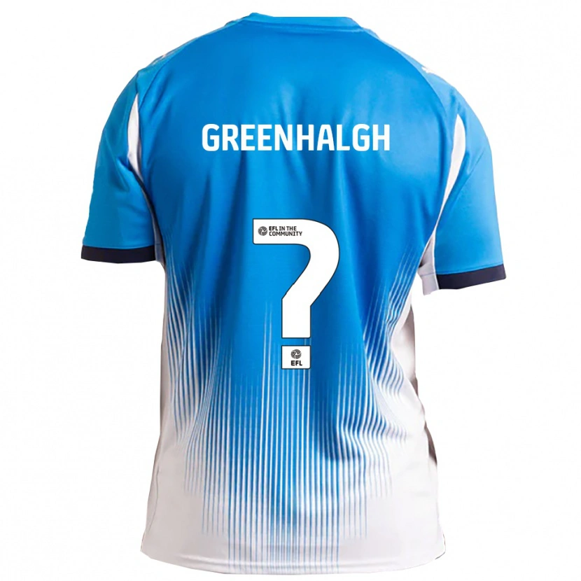 Danxen Niño Camiseta Olivia Greenhalgh #0 Azul Blanco 1ª Equipación 2025/26 La Camisa México