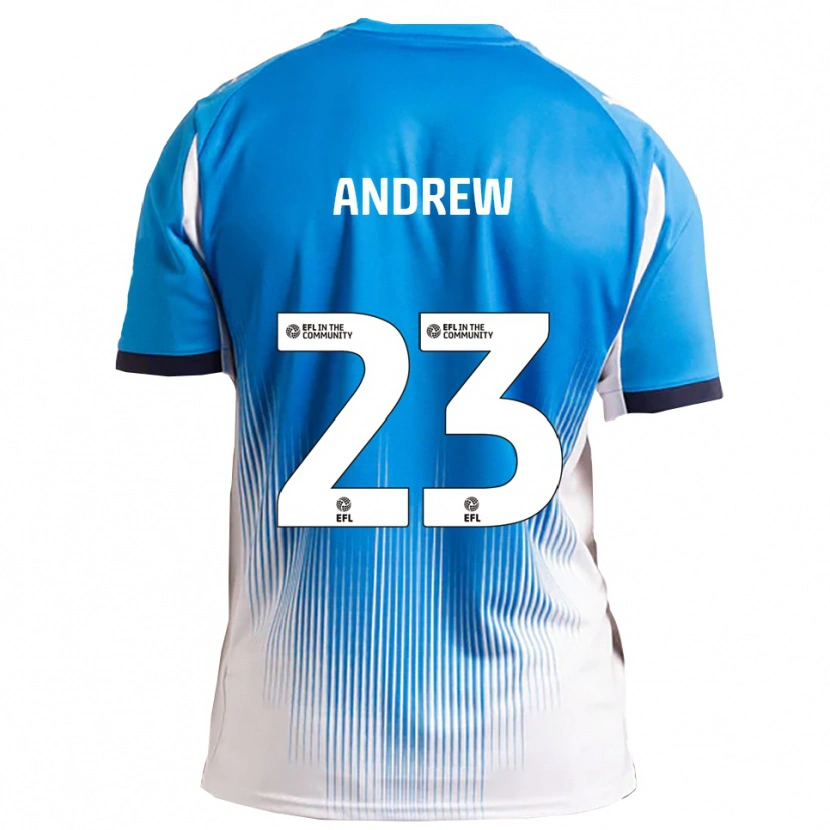 Danxen Niño Camiseta Danny Andrew #23 Azul Blanco 1ª Equipación 2025/26 La Camisa México