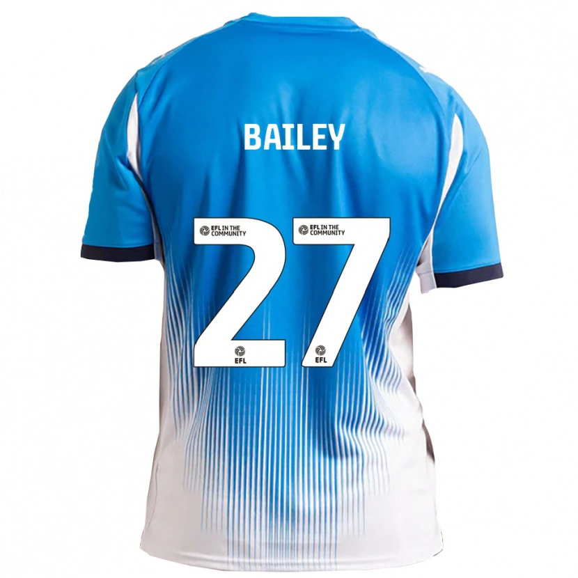 Danxen Niño Camiseta Odin Bailey #27 Azul Blanco 1ª Equipación 2025/26 La Camisa México