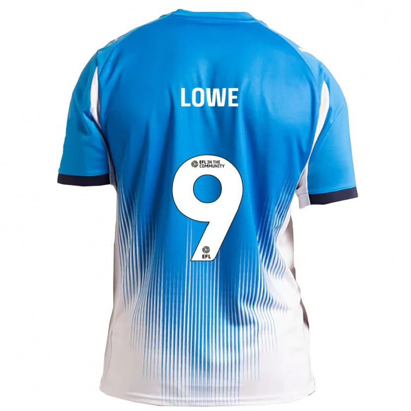 Danxen Niño Camiseta Nathan Lowe #9 Azul Blanco 1ª Equipación 2025/26 La Camisa México