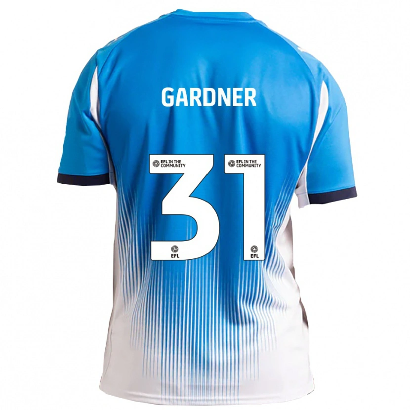 Danxen Niño Camiseta Che Gardner #31 Azul Blanco 1ª Equipación 2025/26 La Camisa México
