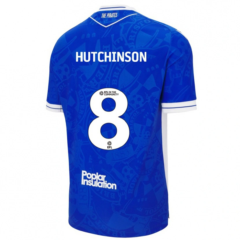 Danxen Niño Camiseta Isaac Hutchinson #8 Azul Blanco 1ª Equipación 2025/26 La Camisa México