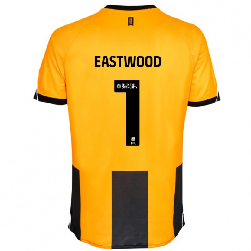 Danxen Niño Camiseta Jake Eastwood #1 Naranja Negro 1ª Equipación 2025/26 La Camisa México