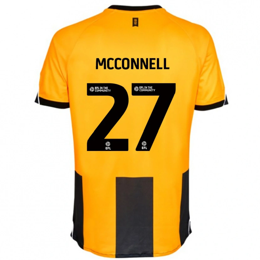 Danxen Niño Camiseta Glenn Mcconnell #27 Naranja Negro 1ª Equipación 2025/26 La Camisa México