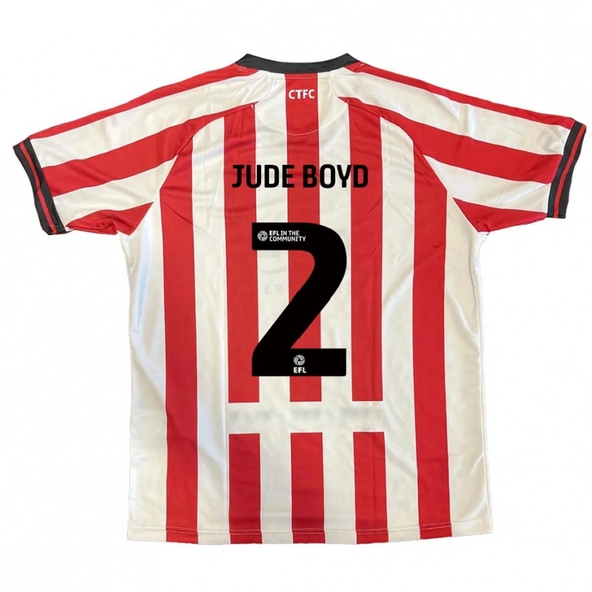 Danxen Niño Camiseta Arkell Jude-Boyd #2 Rojo Blanco Negro 1ª Equipación 2025/26 La Camisa México