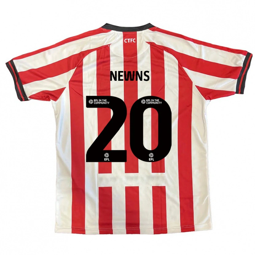 Danxen Niño Camiseta Issy Newns #20 Rojo Blanco Negro 1ª Equipación 2025/26 La Camisa México