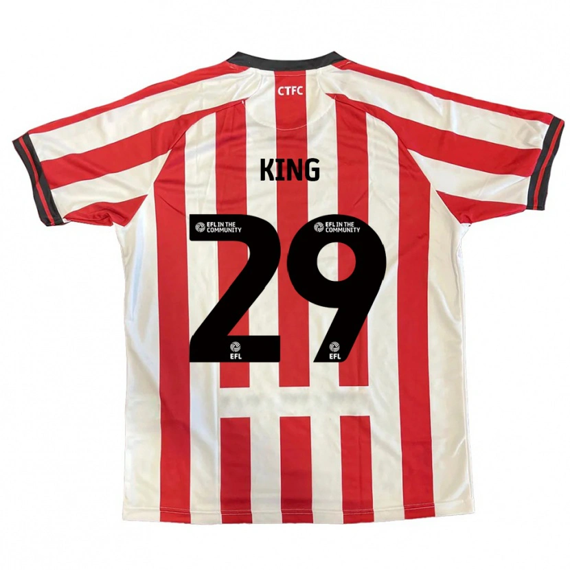 Danxen Niño Camiseta Tom King #29 Rojo Blanco Negro 1ª Equipación 2025/26 La Camisa México