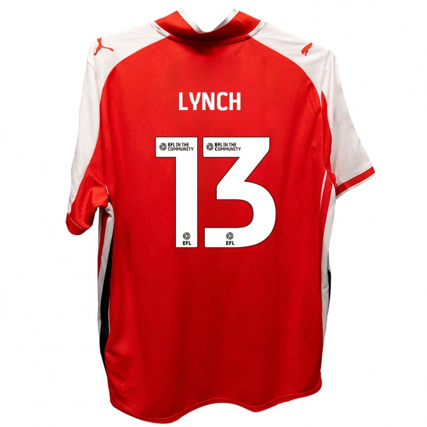 Danxen Niño Camiseta Jay Lynch #13 Rojo Blanco 1ª Equipación 2025/26 La Camisa México