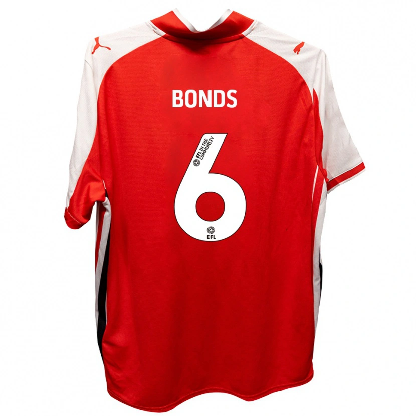 Danxen Niño Camiseta Elliot Bonds #6 Rojo Blanco 1ª Equipación 2025/26 La Camisa México