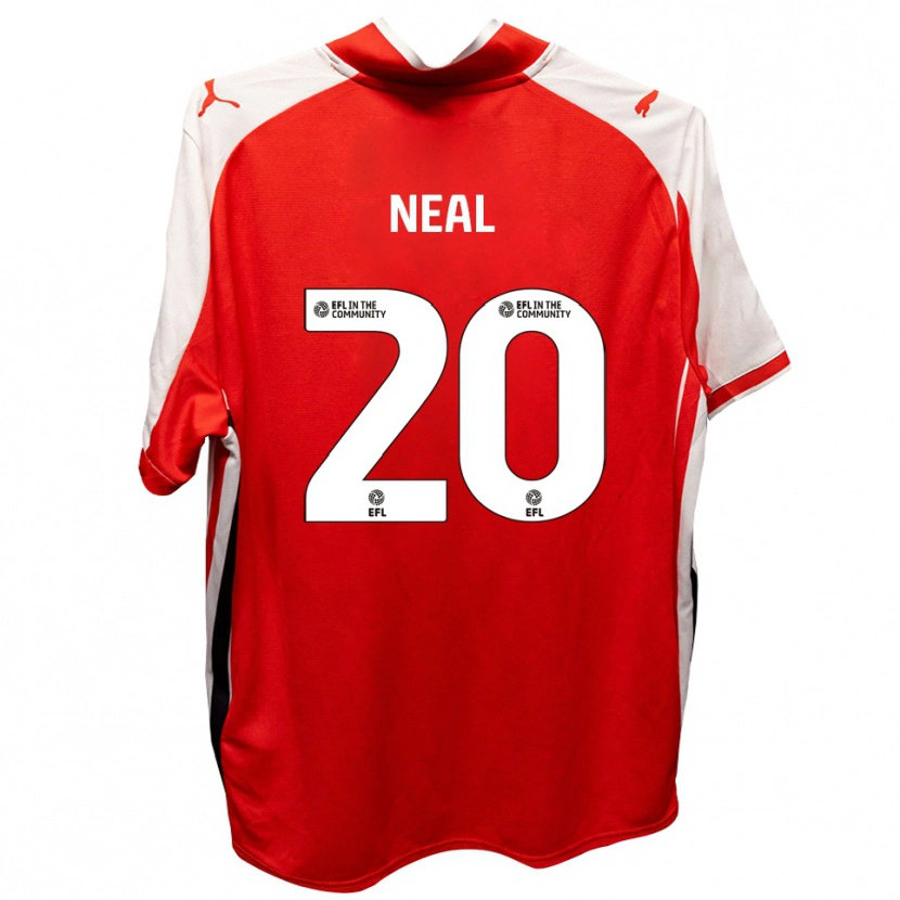Danxen Niño Camiseta Harrison Neal #20 Rojo Blanco 1ª Equipación 2025/26 La Camisa México