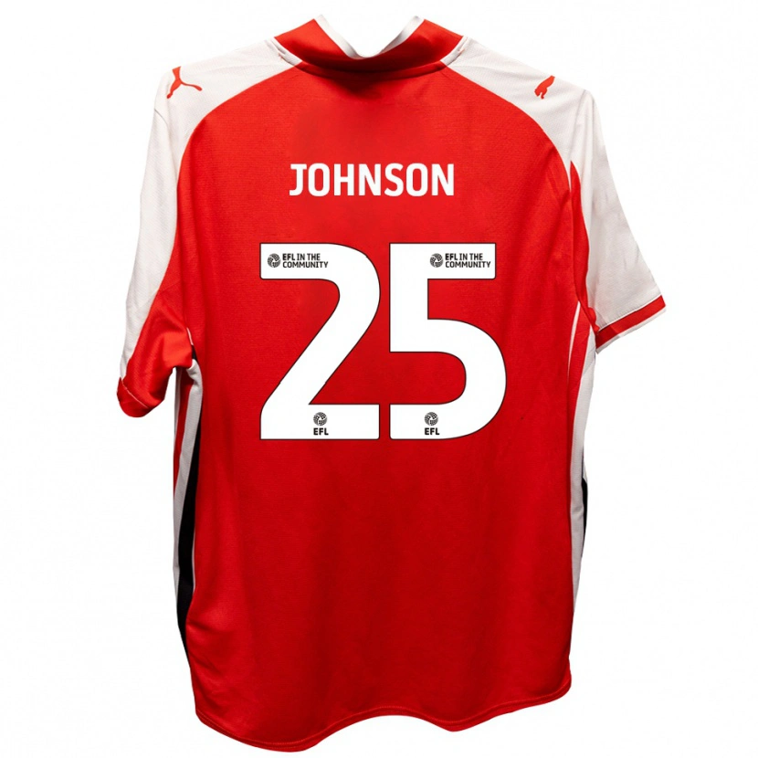 Danxen Niño Camiseta Will Johnson #25 Rojo Blanco 1ª Equipación 2025/26 La Camisa México