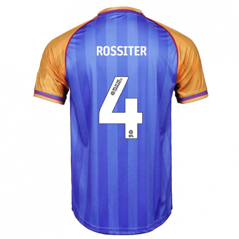 Danxen Niño Camiseta Jordan Rossiter #4 Azul Naranja 1ª Equipación 2025/26 La Camisa México