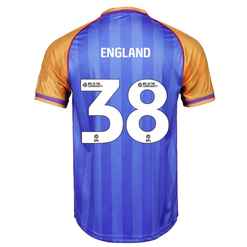 Danxen Niño Camiseta Isaac England #38 Azul Naranja 1ª Equipación 2025/26 La Camisa México