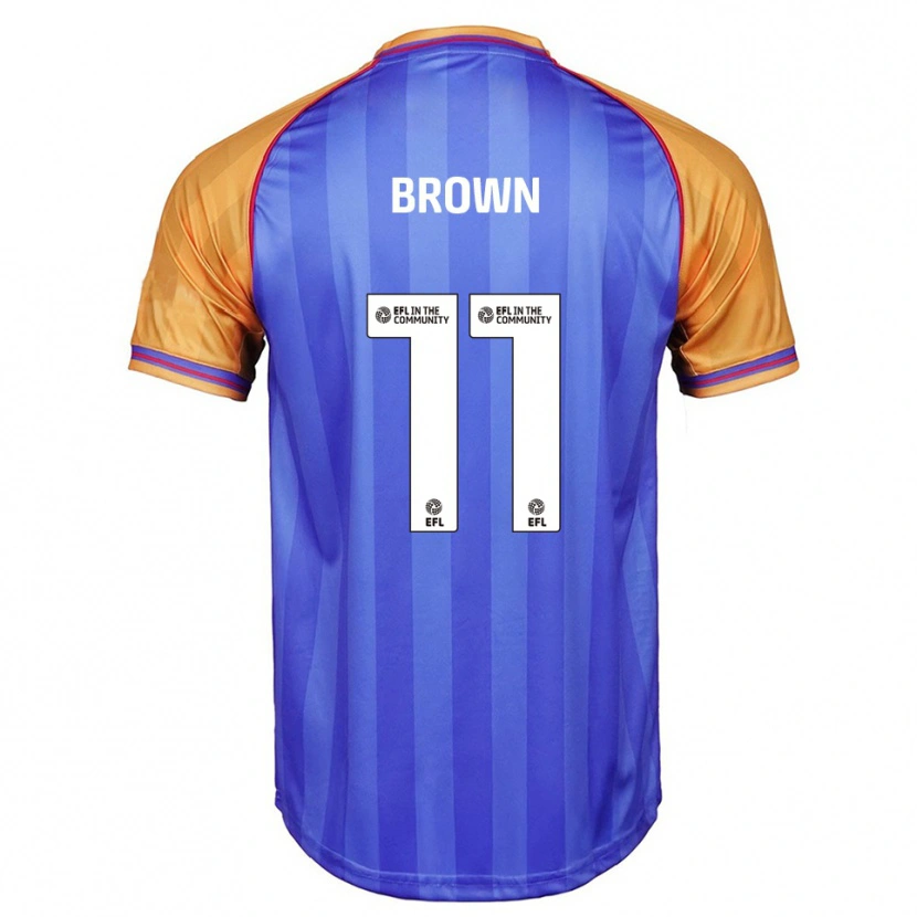 Danxen Niño Camiseta Lucy Brown #11 Azul Naranja 1ª Equipación 2025/26 La Camisa México