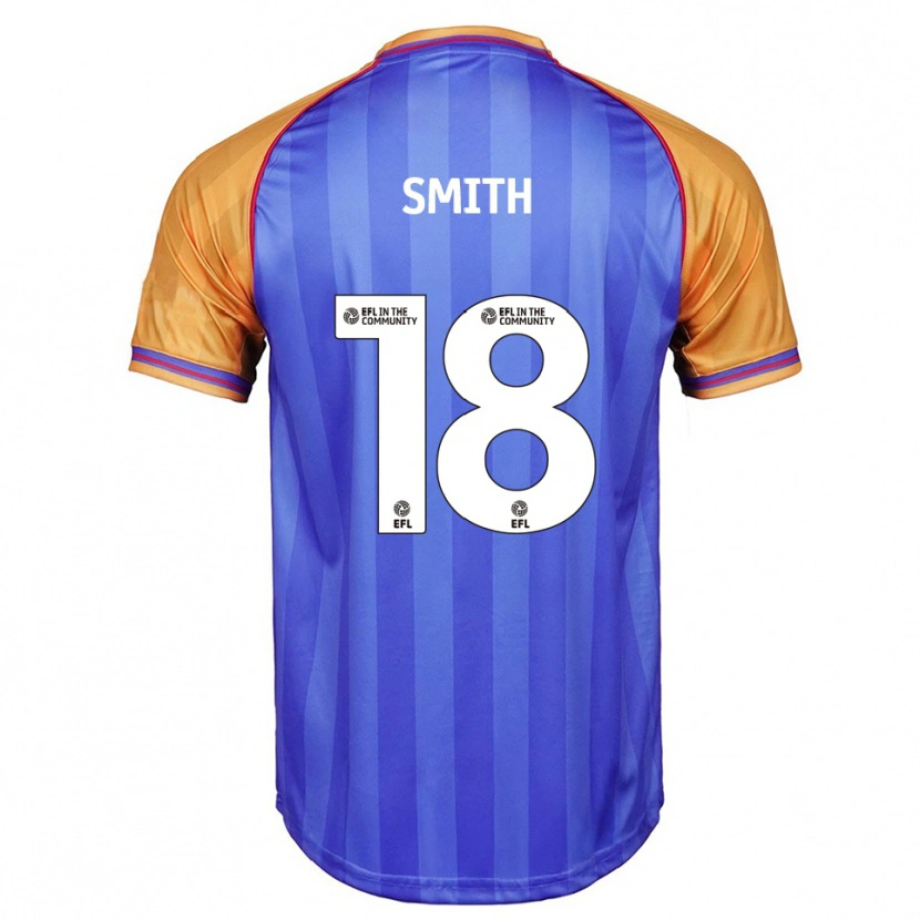 Danxen Niño Camiseta Katy Smith #18 Azul Naranja 1ª Equipación 2025/26 La Camisa México