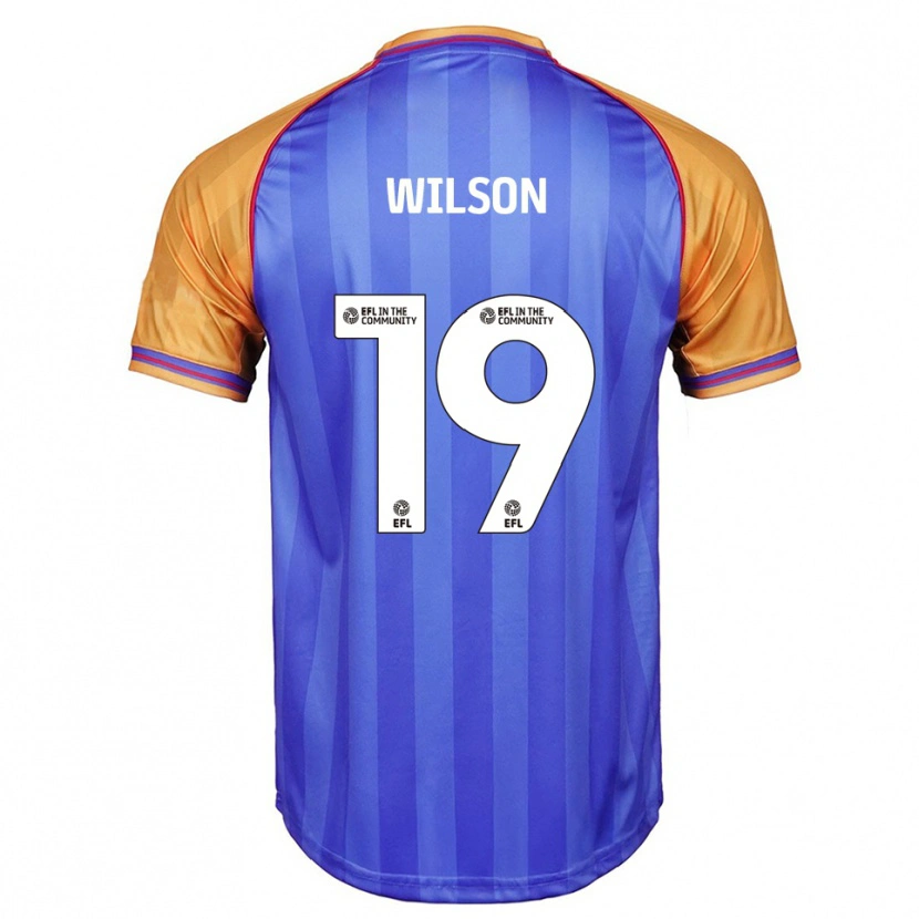 Danxen Niño Camiseta Pip Wilson #19 Azul Naranja 1ª Equipación 2025/26 La Camisa México