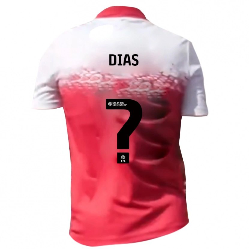 Danxen Niño Camiseta Diego Dias #0 Rojo Blanco 1ª Equipación 2025/26 La Camisa México