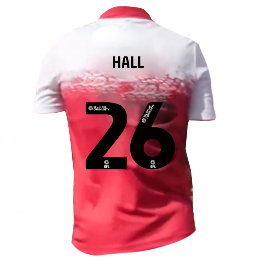 Danxen Niño Camiseta Charlie Hall #26 Rojo Blanco 1ª Equipación 2025/26 La Camisa México