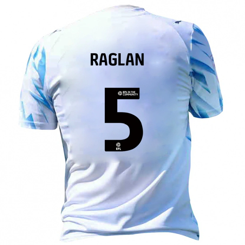 Danxen Niño Camiseta Charlie Raglan #5 Blanco Celeste 1ª Equipación 2025/26 La Camisa México