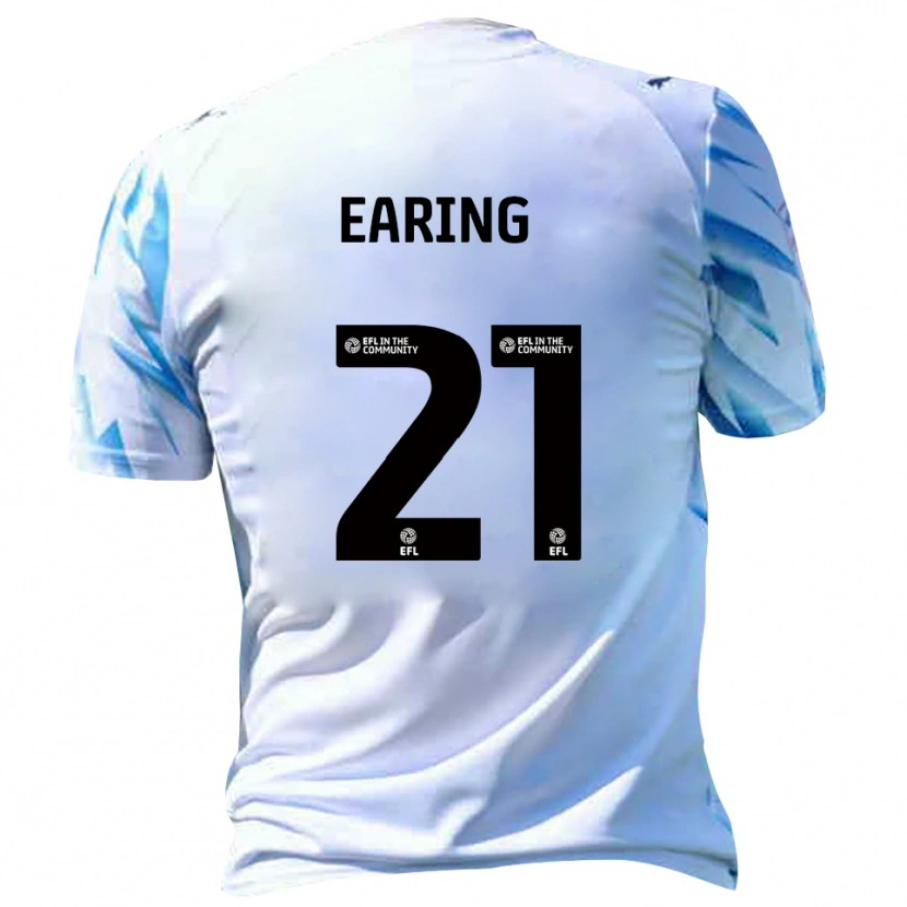 Danxen Niño Camiseta Jack Earing #21 Blanco Celeste 1ª Equipación 2025/26 La Camisa México