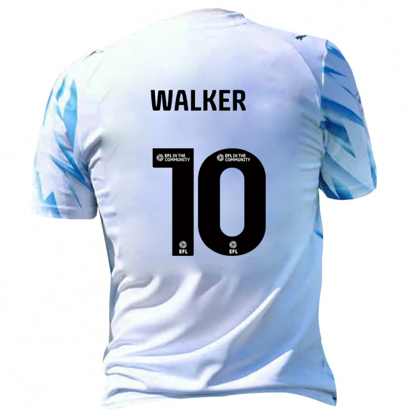 Danxen Niño Camiseta Tyler Walker #10 Blanco Celeste 1ª Equipación 2025/26 La Camisa México