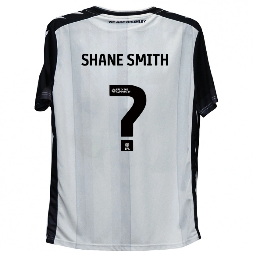 Danxen Niño Camiseta Shane Smith #0 Blanco Negro 1ª Equipación 2025/26 La Camisa México