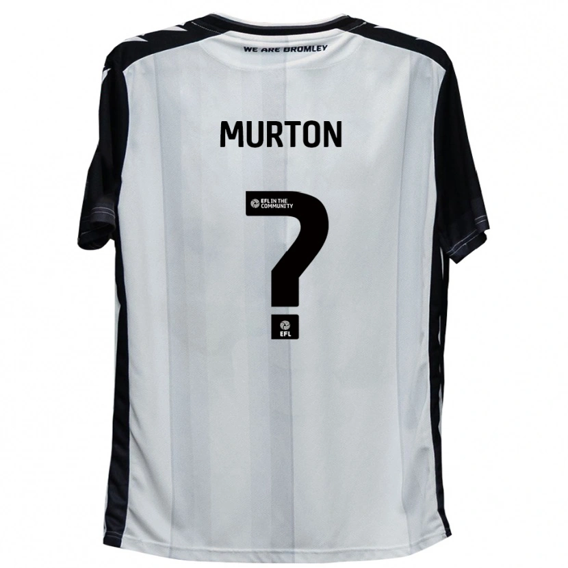 Danxen Niño Camiseta Phoebe Murton #0 Blanco Negro 1ª Equipación 2025/26 La Camisa México