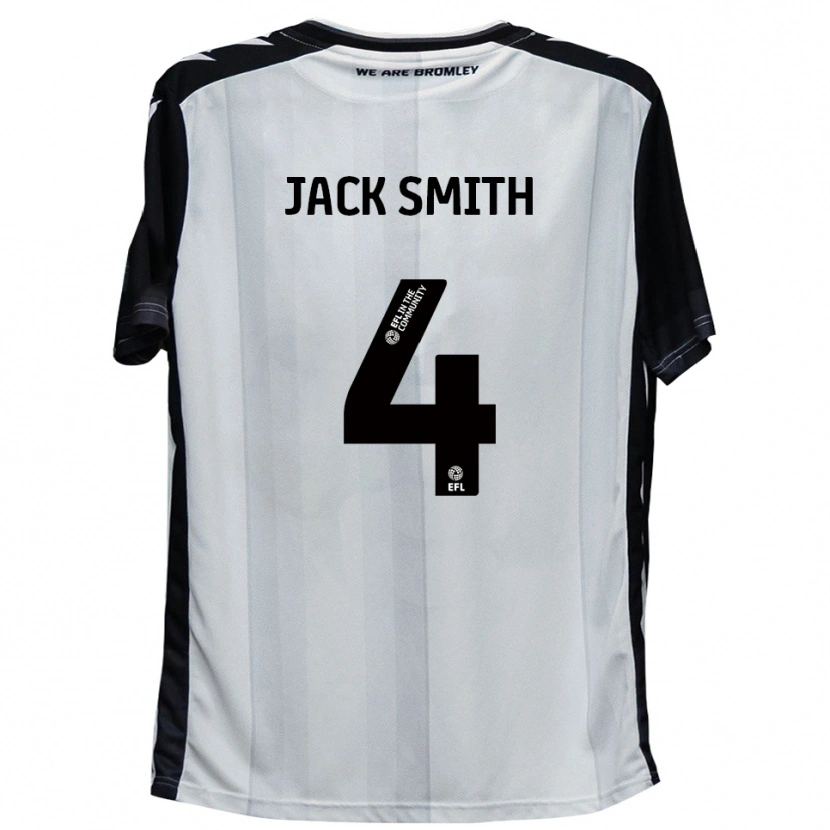 Danxen Niño Camiseta Jack Smith #4 Blanco Negro 1ª Equipación 2025/26 La Camisa México
