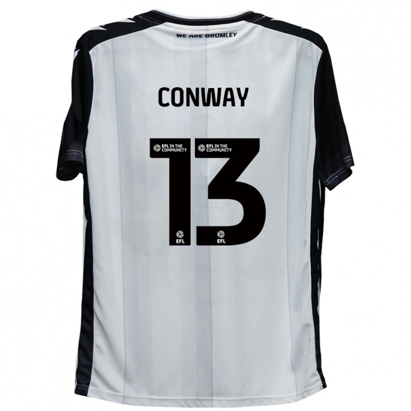 Danxen Niño Camiseta Monty Conway #13 Blanco Negro 1ª Equipación 2025/26 La Camisa México