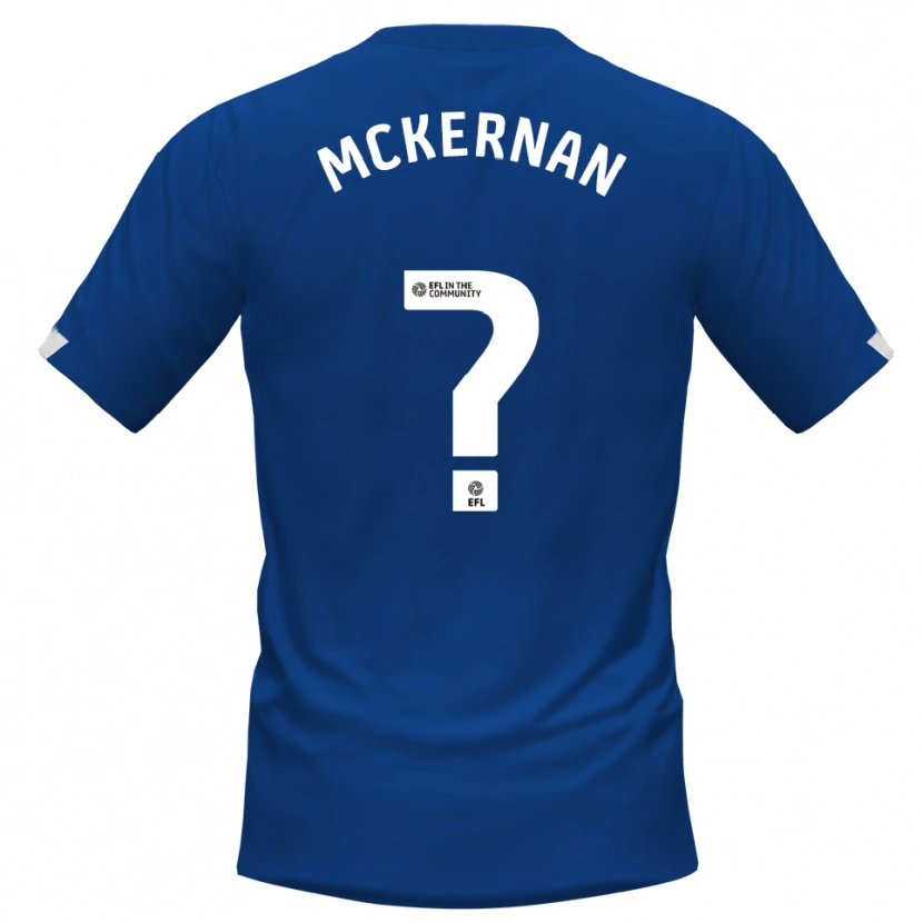 Danxen Niño Camiseta Marcus Mckernan #0 Azul Blanco 1ª Equipación 2025/26 La Camisa México
