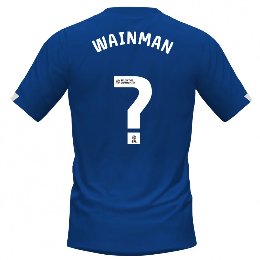 Danxen Niño Camiseta Theo Wainman #0 Azul Blanco 1ª Equipación 2025/26 La Camisa México