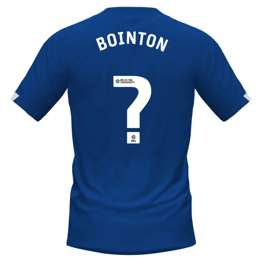 Danxen Niño Camiseta Oliver Bointon #0 Azul Blanco 1ª Equipación 2025/26 La Camisa México