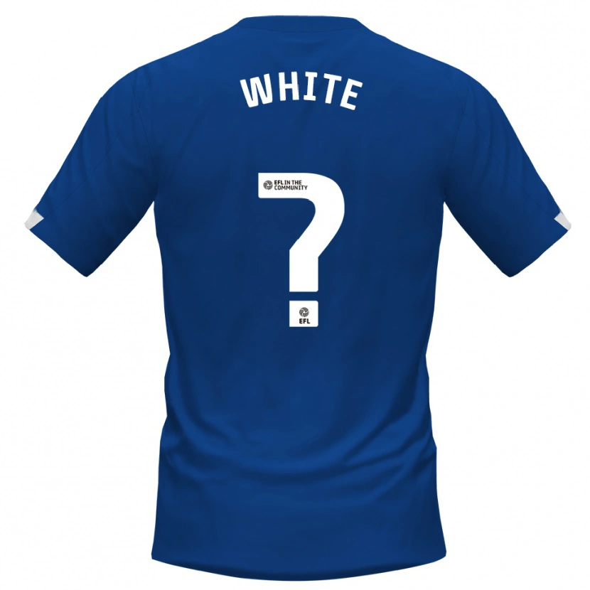 Danxen Niño Camiseta Bobbie White #0 Azul Blanco 1ª Equipación 2025/26 La Camisa México