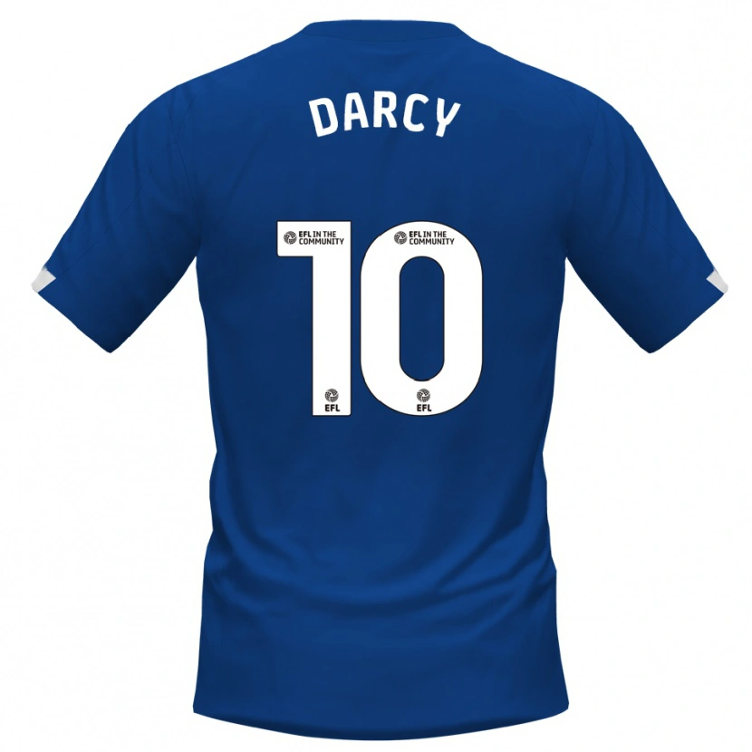 Danxen Niño Camiseta Ronan Darcy #10 Azul Blanco 1ª Equipación 2025/26 La Camisa México