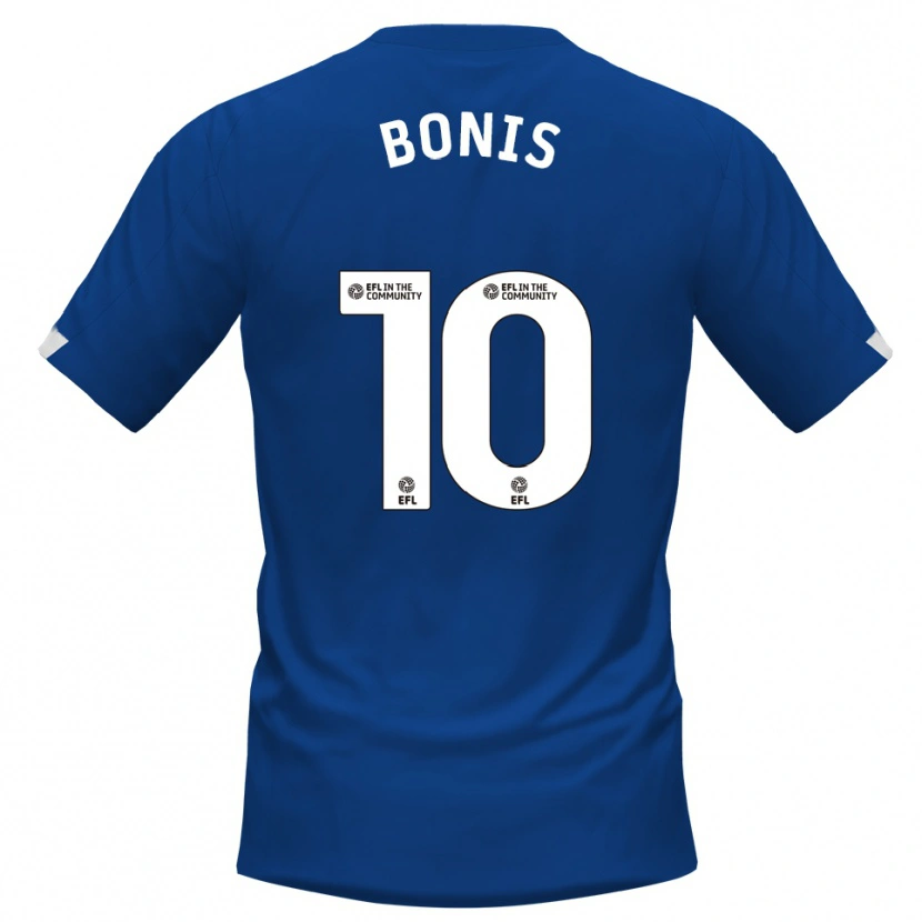 Danxen Niño Camiseta Lee Bonis #10 Azul Blanco 1ª Equipación 2025/26 La Camisa México