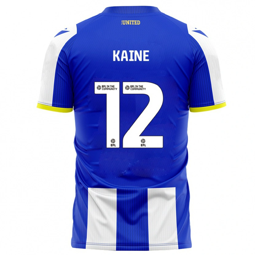 Danxen Niño Camiseta Louise Kaine #12 Azul Blanco 1ª Equipación 2025/26 La Camisa México