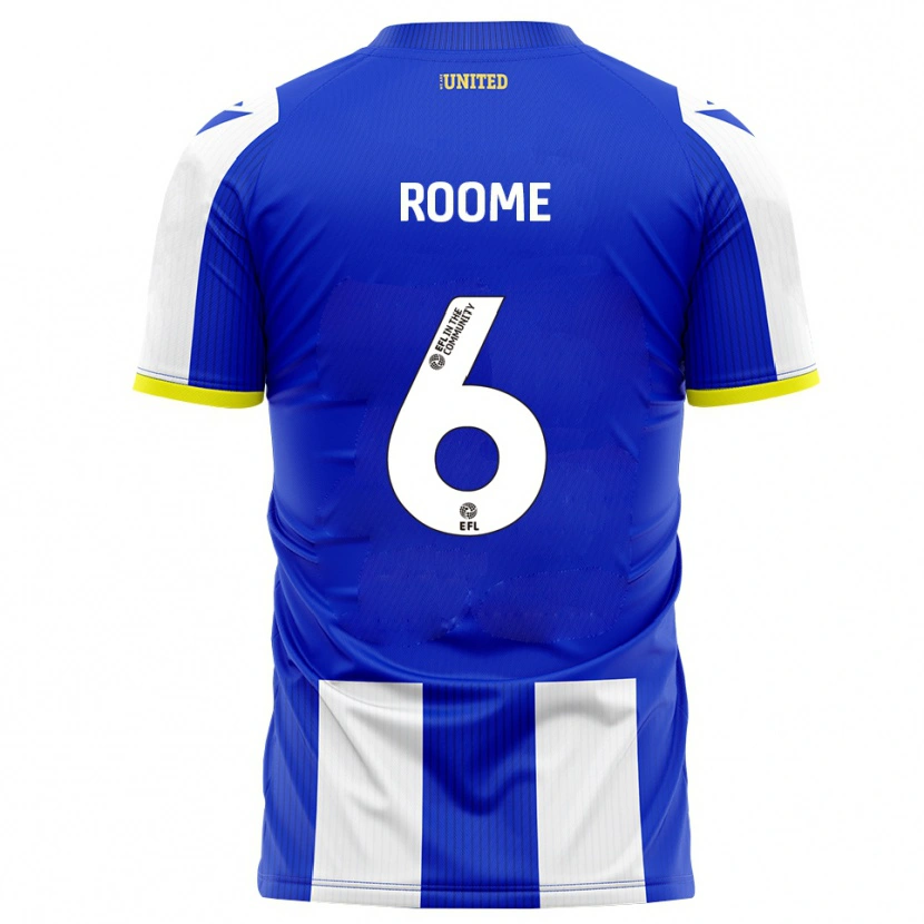 Danxen Niño Camiseta Tahlia Roome #6 Azul Blanco 1ª Equipación 2025/26 La Camisa México