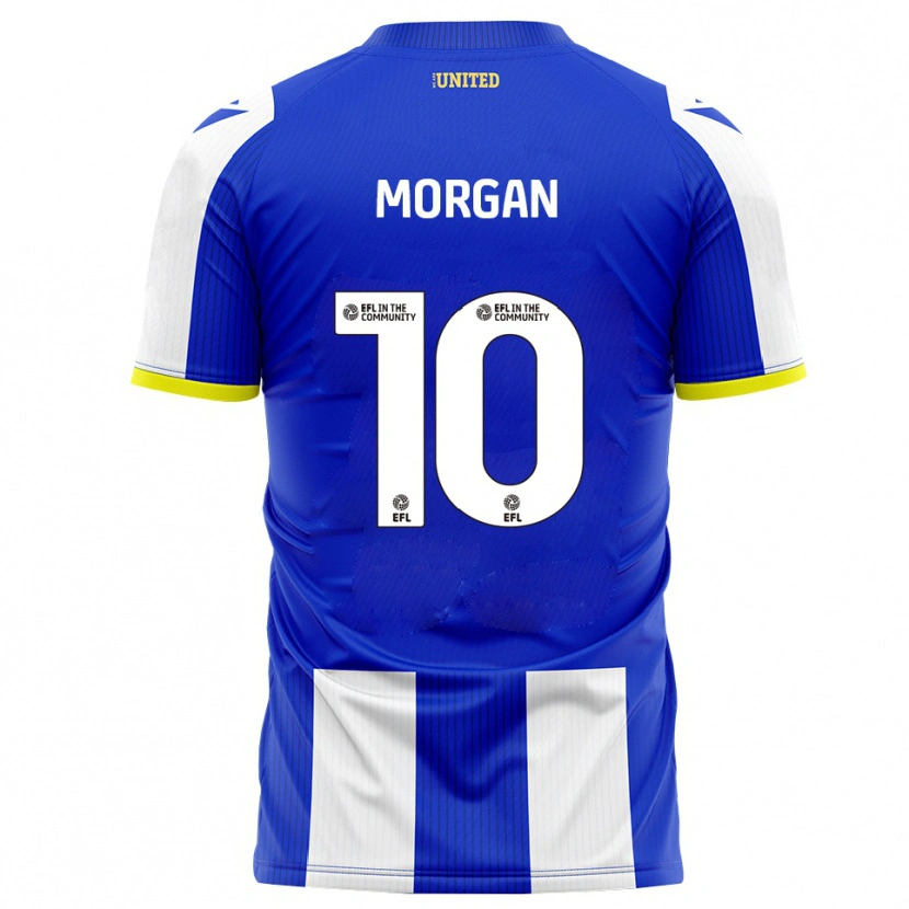 Danxen Niño Camiseta Lindsey Morgan #10 Azul Blanco 1ª Equipación 2025/26 La Camisa México
