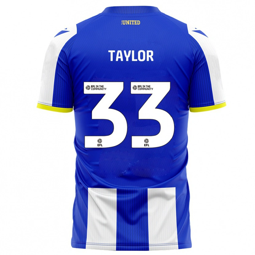 Danxen Niño Camiseta Lyle Taylor #33 Azul Blanco 1ª Equipación 2025/26 La Camisa México