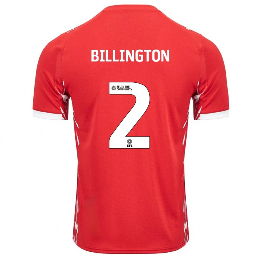 Danxen Niño Camiseta Lewis Billington #2 Rojo Blanco 1ª Equipación 2025/26 La Camisa México