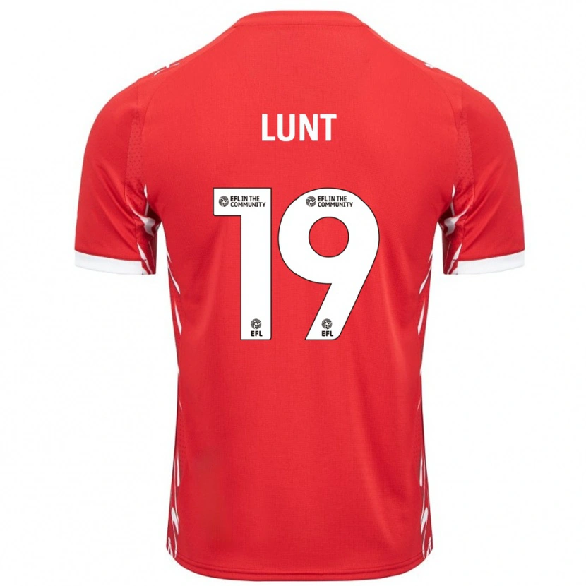 Danxen Niño Camiseta Owen Lunt #19 Rojo Blanco 1ª Equipación 2025/26 La Camisa México