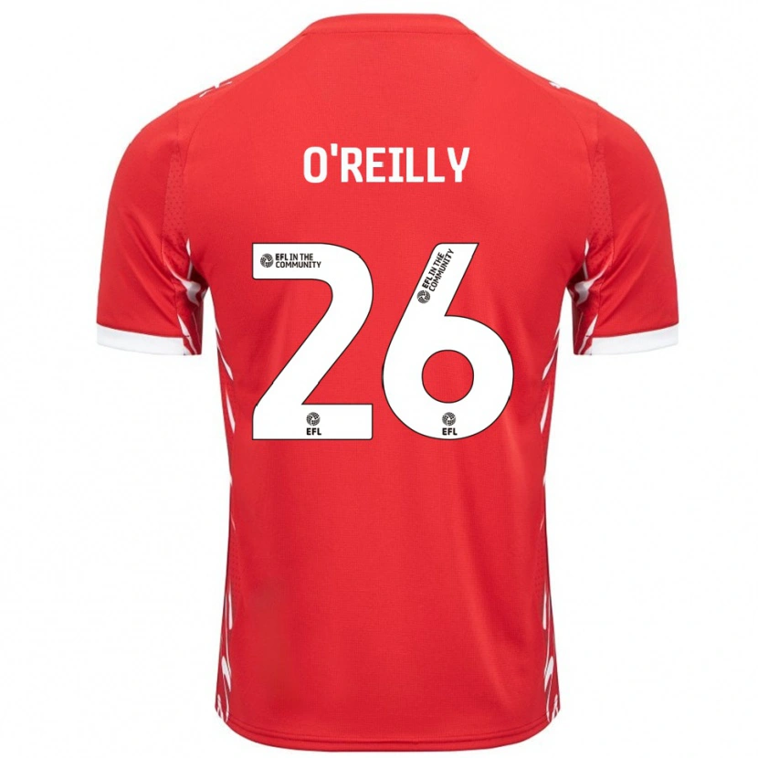 Danxen Niño Camiseta Tommi O'reilly #26 Rojo Blanco 1ª Equipación 2025/26 La Camisa México