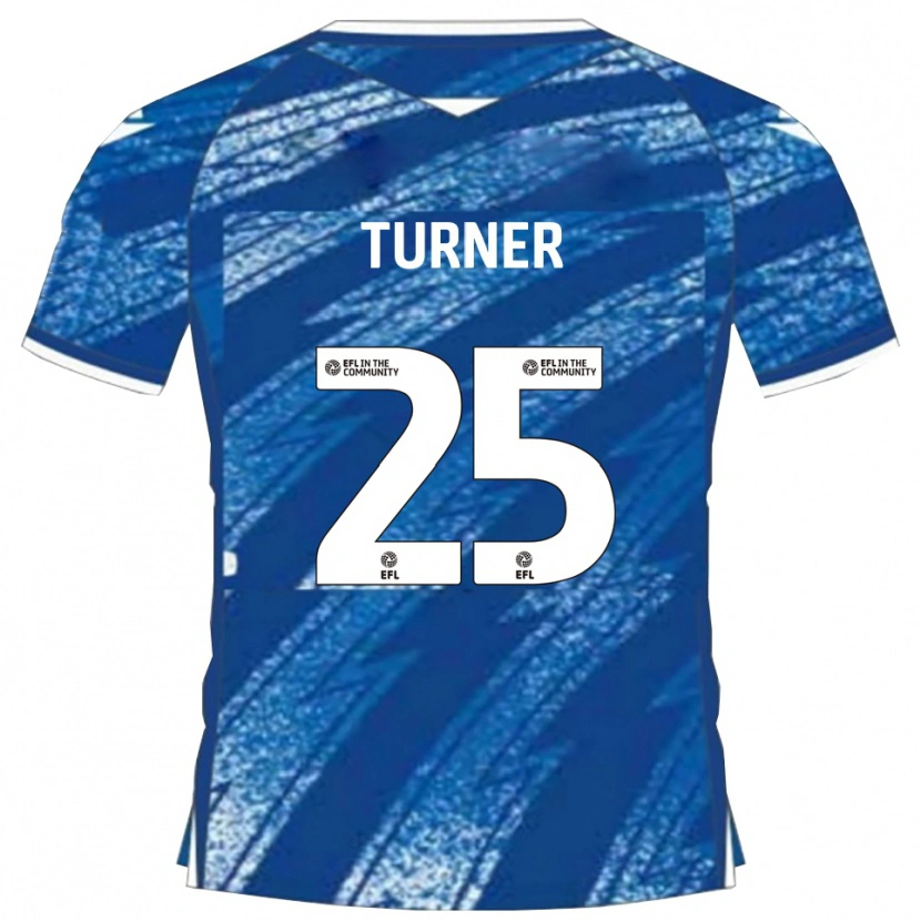 Danxen Niño Camiseta Jake Turner #25 Azul Blanco 1ª Equipación 2025/26 La Camisa México