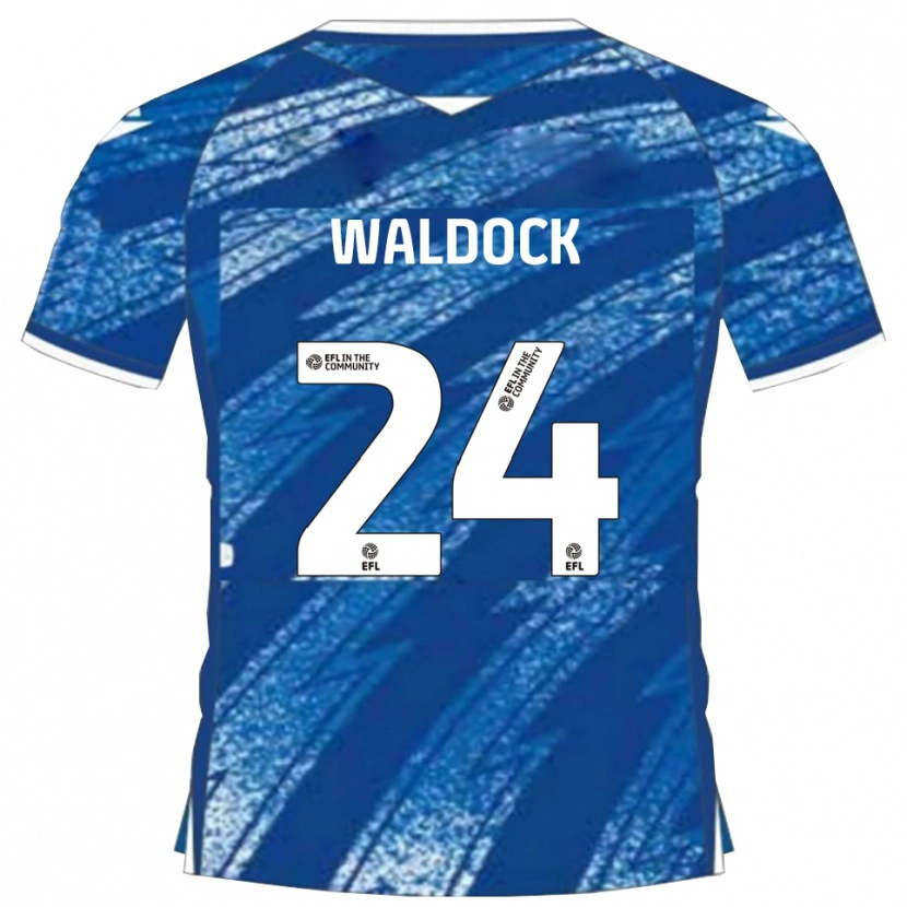 Danxen Niño Camiseta Harry Waldock #24 Azul Blanco 1ª Equipación 2025/26 La Camisa México
